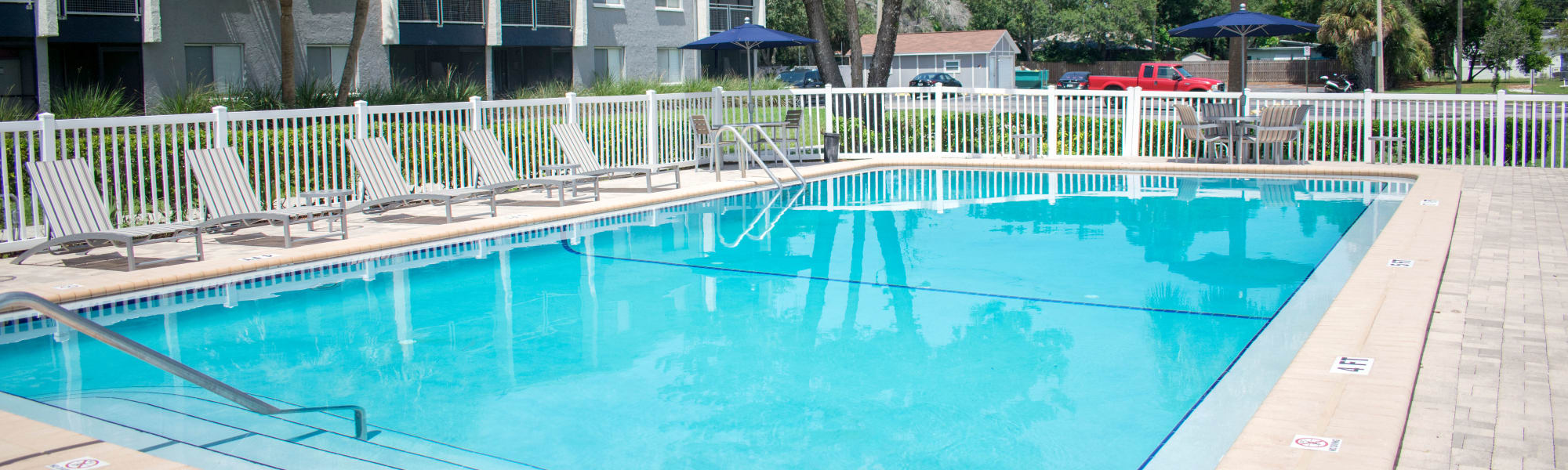 Beautiful swimming pool at Promenade at Edgewater, Dunedin