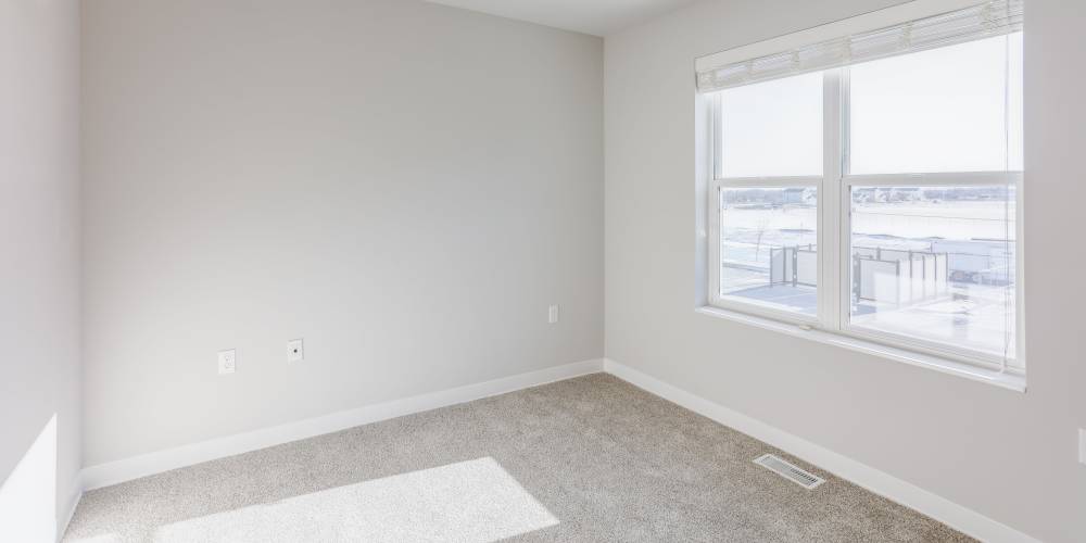 Unfurnished bedroom at Union Court Senior Apartments and Townhomes in Kenosha, Wisconsin