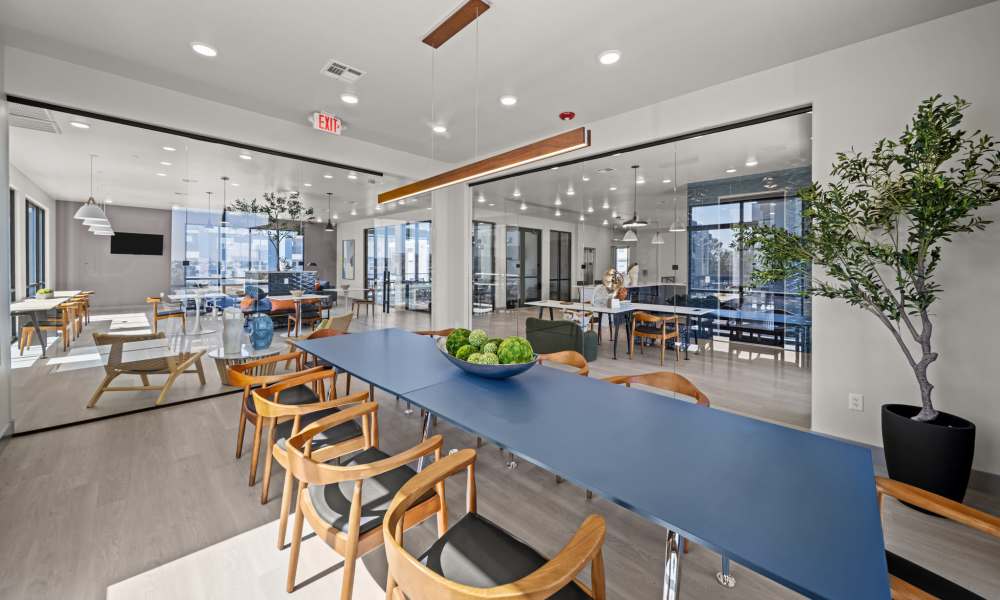 Clubhouse with dining area at Retreat at Eastlake in El Paso, Texas