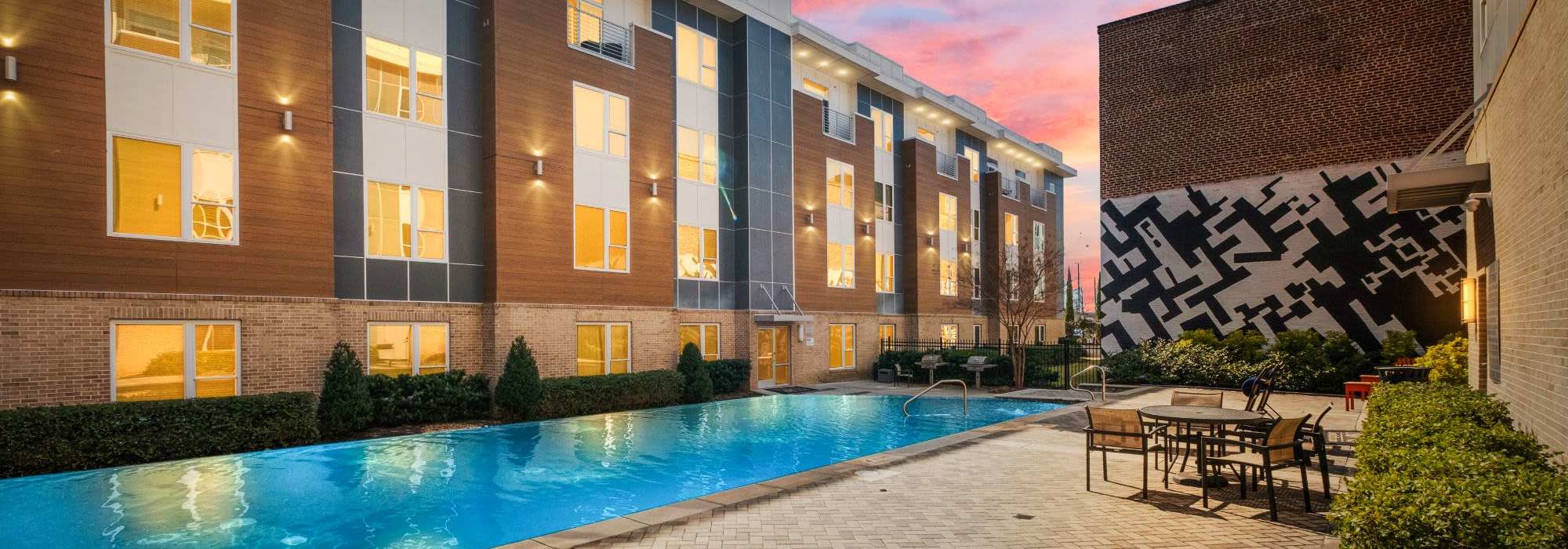 Rendering  of residents clubhouse at Lofts at Capricorn in Macon, Georgia