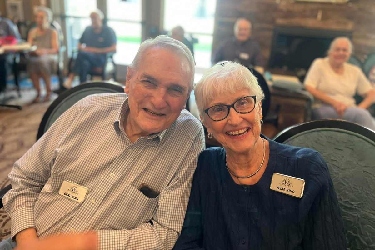 Couple at Watermere at Woodland Lakes in Conroe, Texas.
