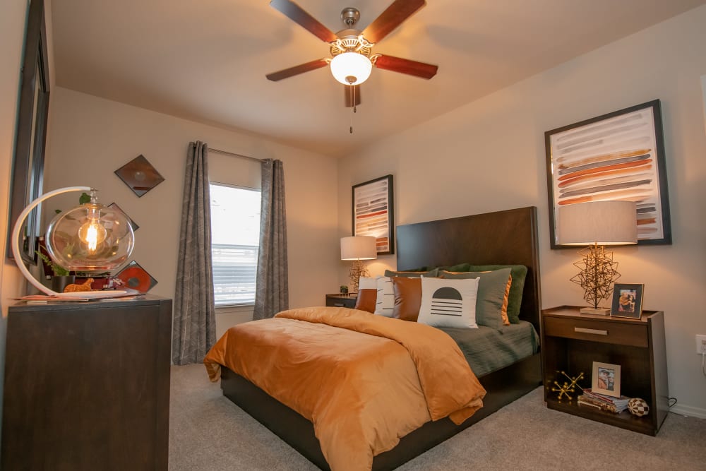 Cozy bedrooms at Cedar Ridge in Tulsa, Oklahoma.