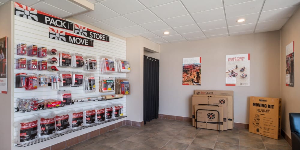 Packing supplies available at StorQuest Self Storage in Aurora, Colorado