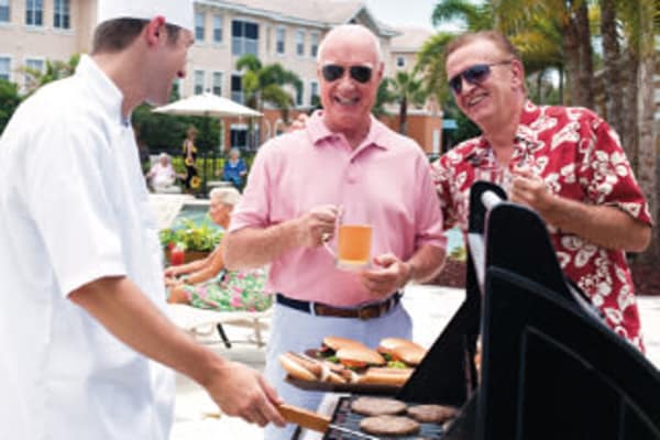 Outdoor BBQ at Discovery Senior Living