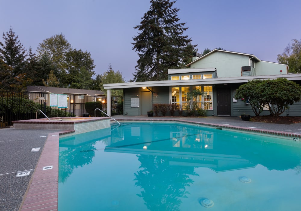 Large swimming pool at The Knoll Redmond in Redmond, Washington