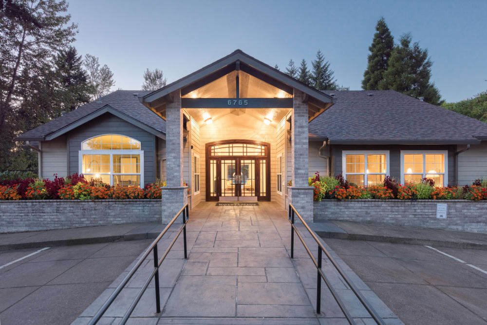 Clubhouse entrance at Timbers at Tualatin in Tualatin, Oregon