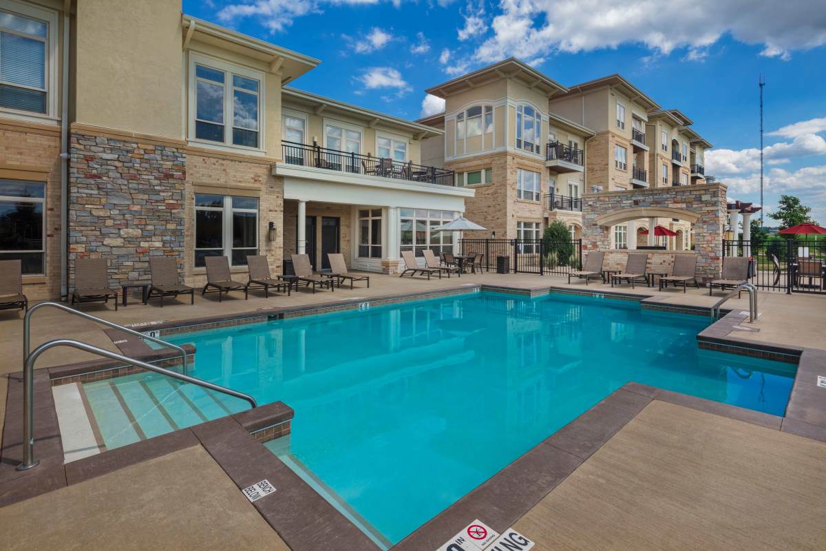 Swimming pool at The Tuscany On Pleasant View in Madison, Wisconsin