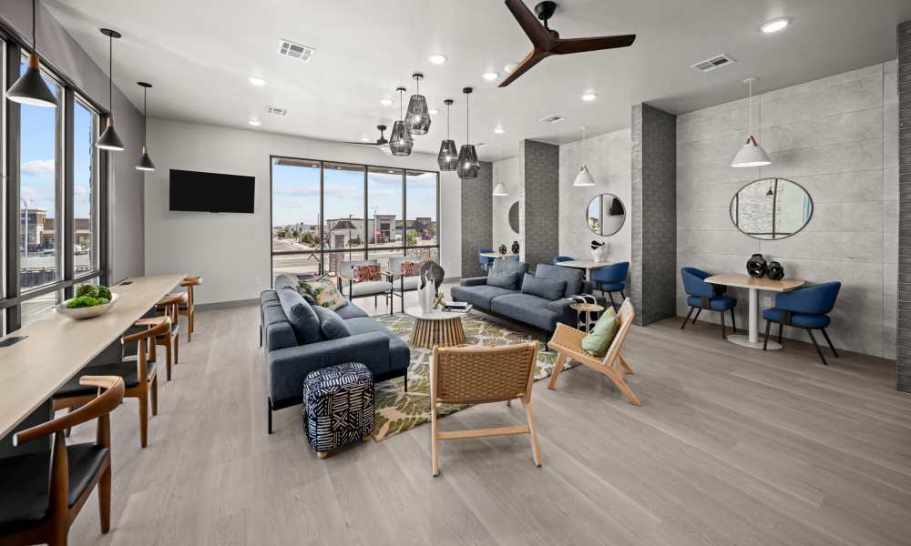 Fully equipped living area at Retreat at Eastlake in El Paso, Texas