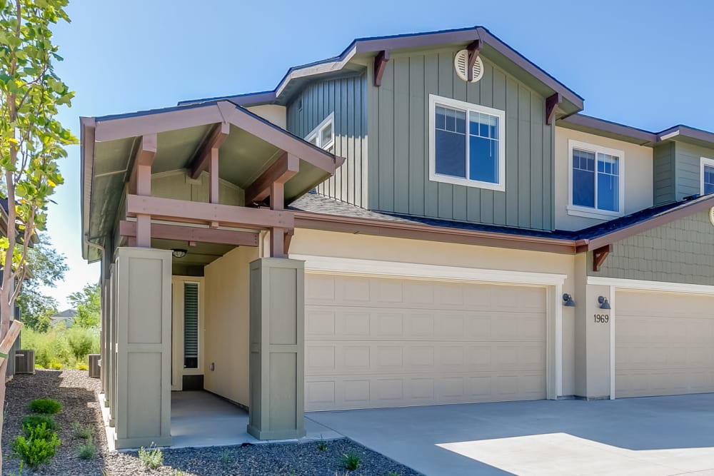 Craftsman-style townhome at Olympus at Ten Mile in Meridian, Idaho