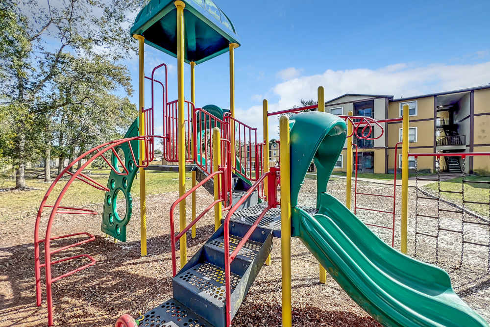 Playground with slides at Huntington Reserve in Sanford, Florida