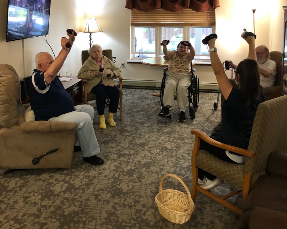 Group fitness classes at Landings of Sauk Rapids in Sauk Rapids, Minnesota.