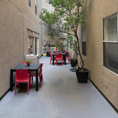 View amenities at Trolley Court in San Diego, California