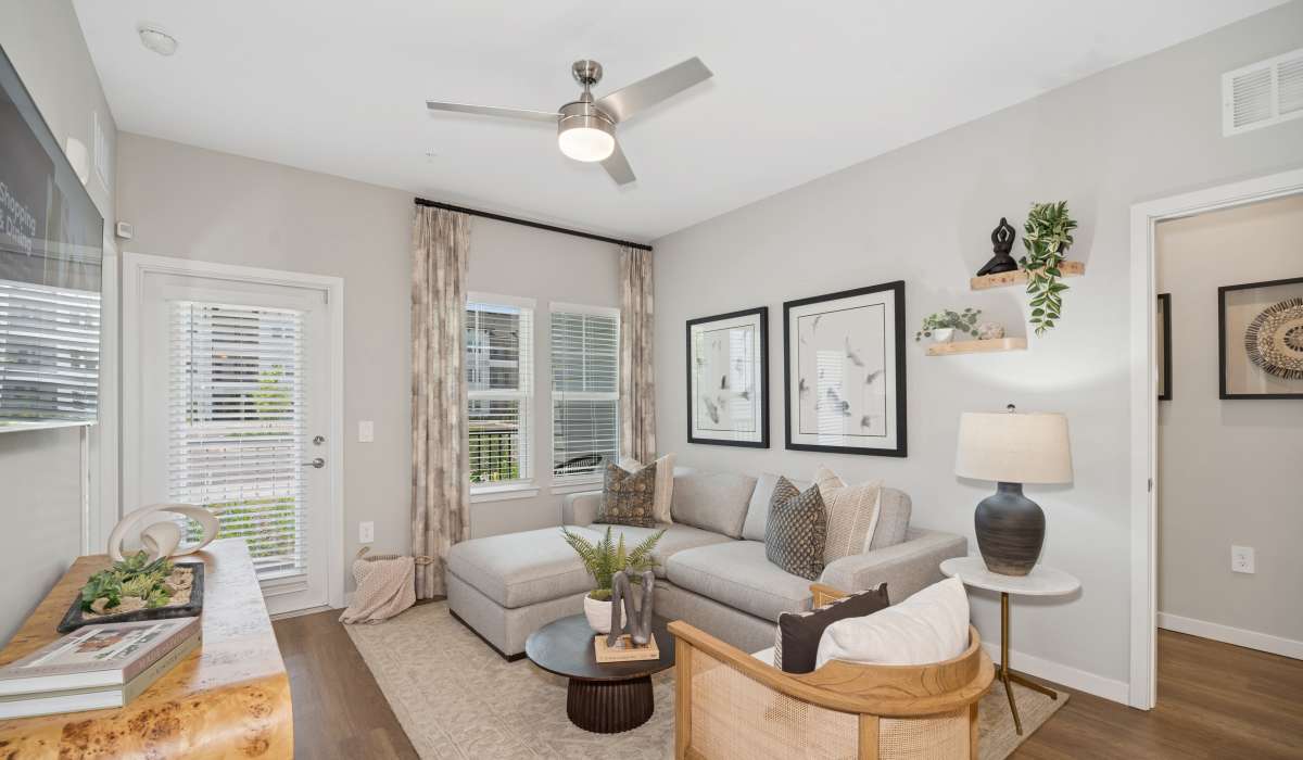 Apartment living room in a home at Savelle Nona West in Orlando, Florida