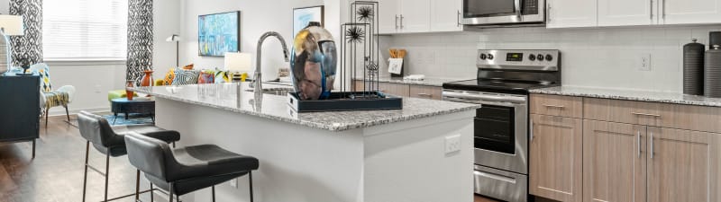 Stunning kitchen at Linden Ranch in Sachse, Texas