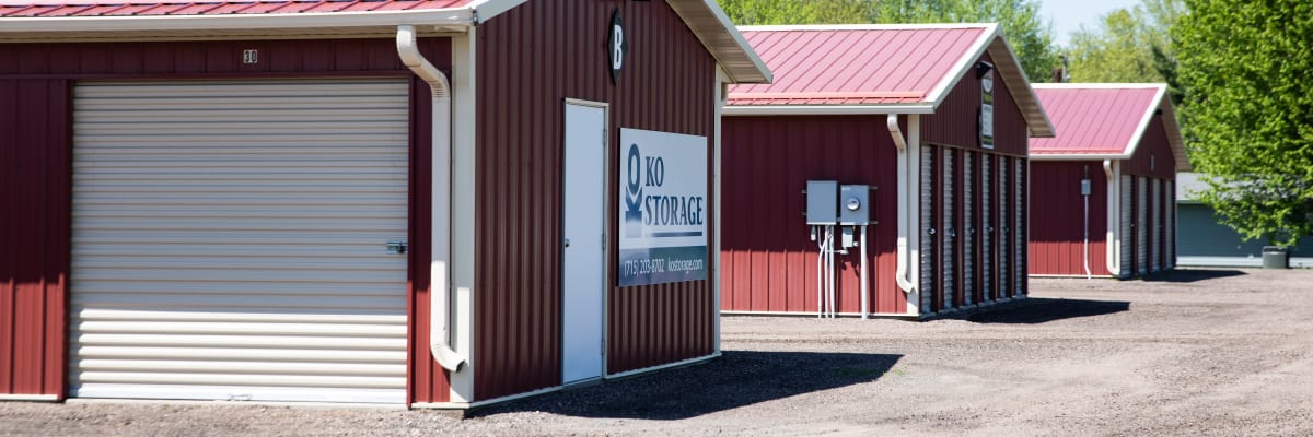 Features at KO Storage in Black River Falls, Wisconsin