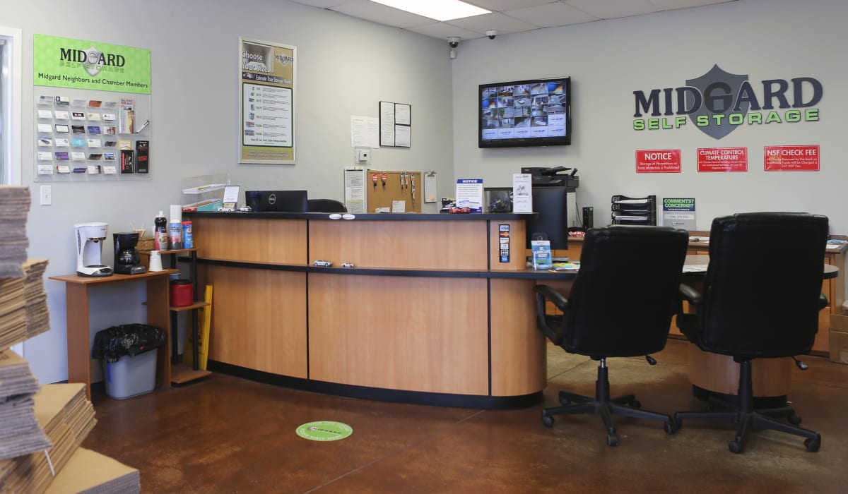 Leasing office at Midgard Self Storage in Key West, FL