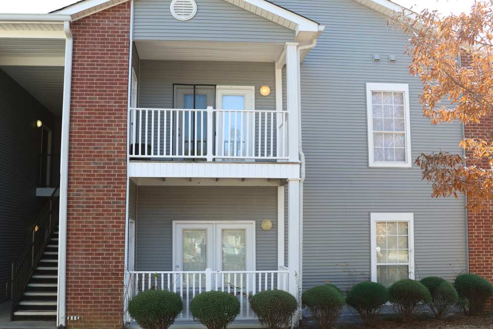 Apartment entrance at Azalea Park I and II in Meridian, Mississippi