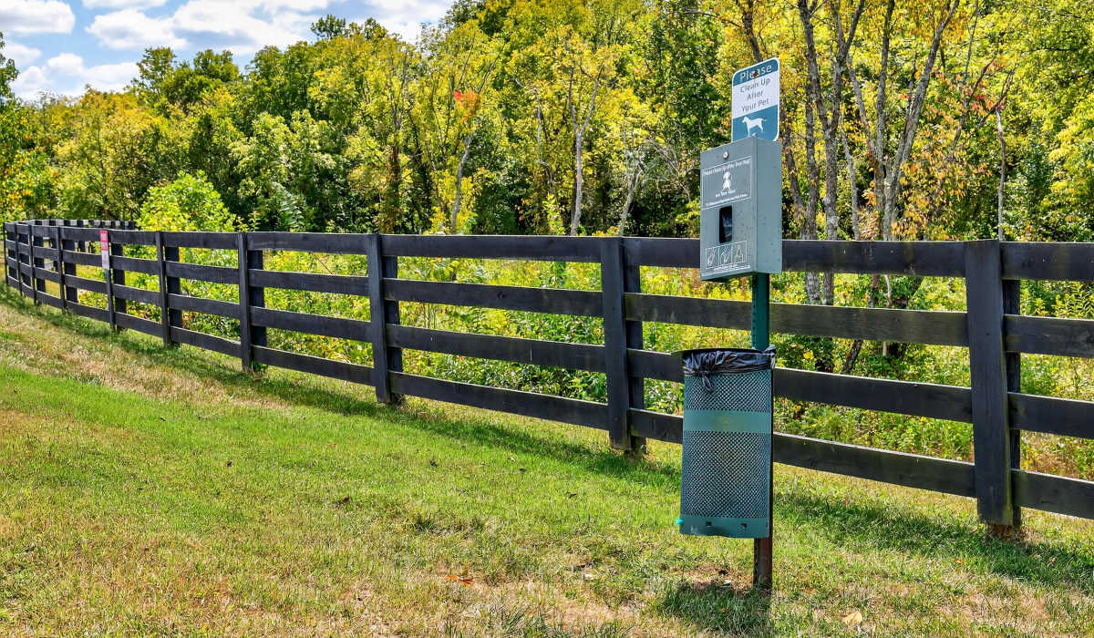 Dog park at Palomar Woods in Lexington, Kentucky