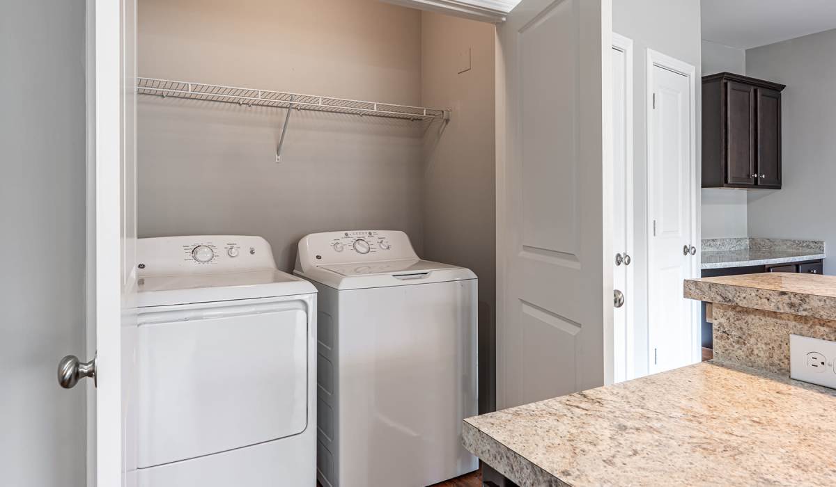 In-home washer and dryer at Palomar View Apartments in Lexington, Kentucky