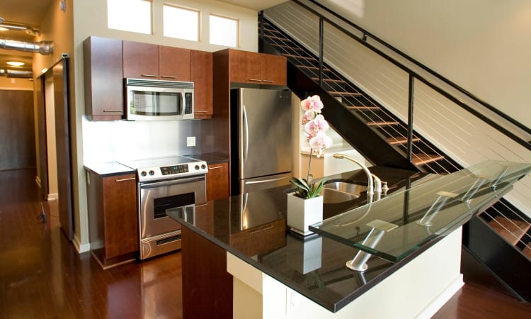 Kitchen at 17th Street Lofts in Atlanta, GA