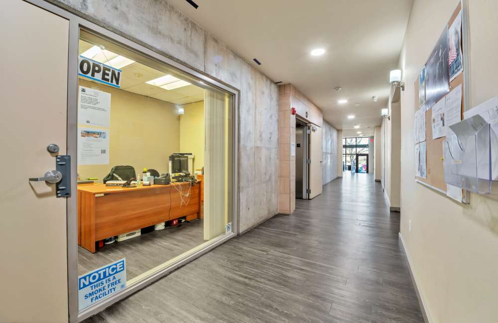 Community interior area at North Main Village in Milwaukie, Oregon