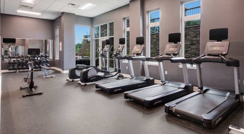 Fitness center at The Summit At Old Trail in Crozet, Virginia