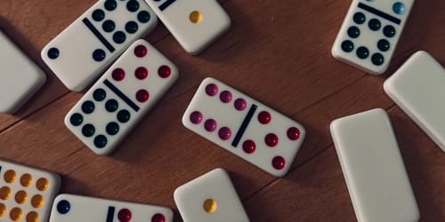 Dominos night at Olea Beach Haven in Jacksonville, Florida