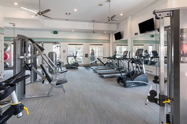 Treadmills and fitness equipment at Landings at Four Corners in Davenport, Florida