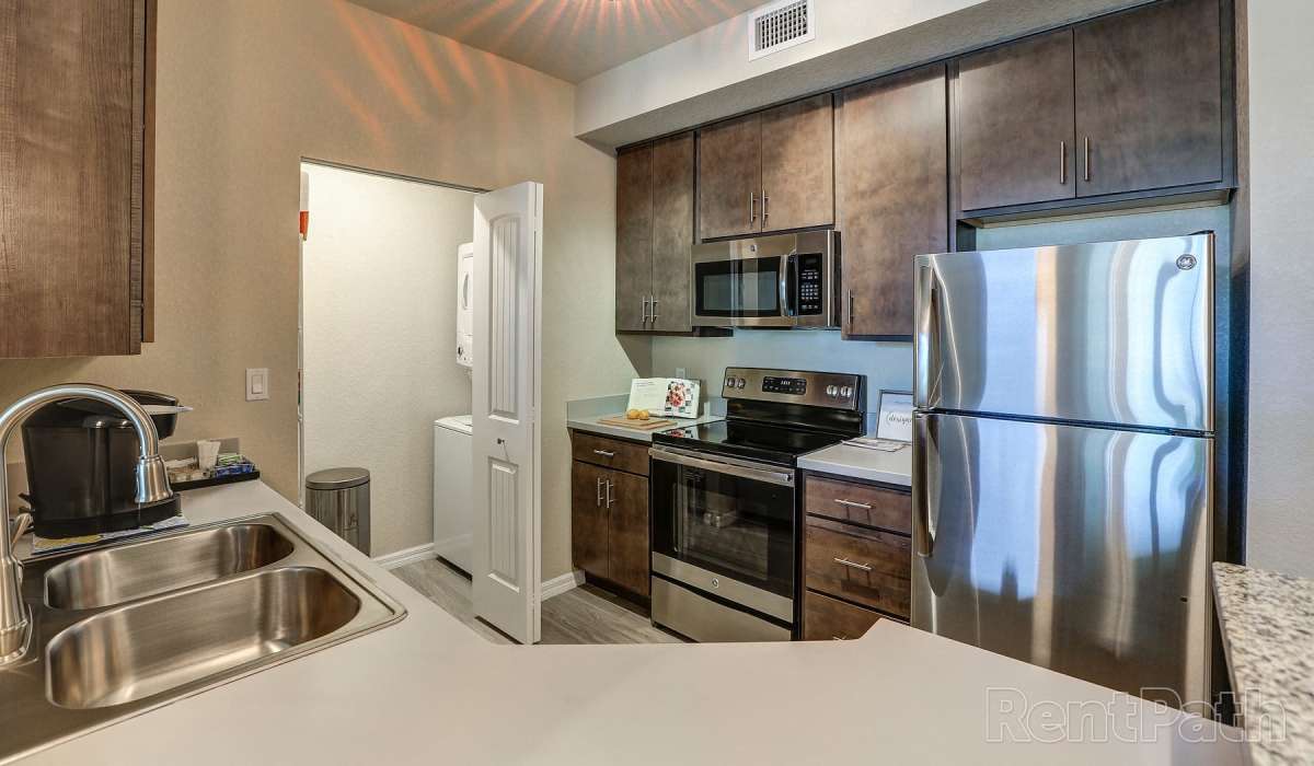 Kitchen at Lemon Bay Apartments in Englewood, Florida