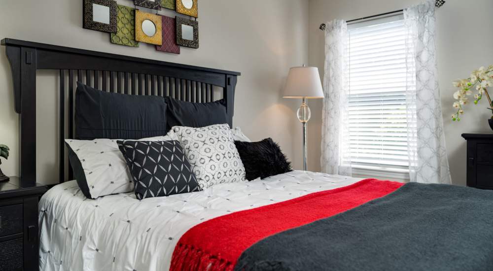 Cozy bedroom at Park Canyon in Dalton, Georgia