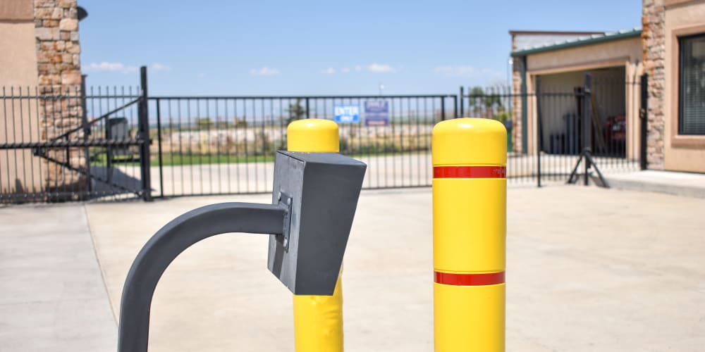 Keypad entry at the front gate at STOR-N-LOCK Self Storage in Henderson, Colorado