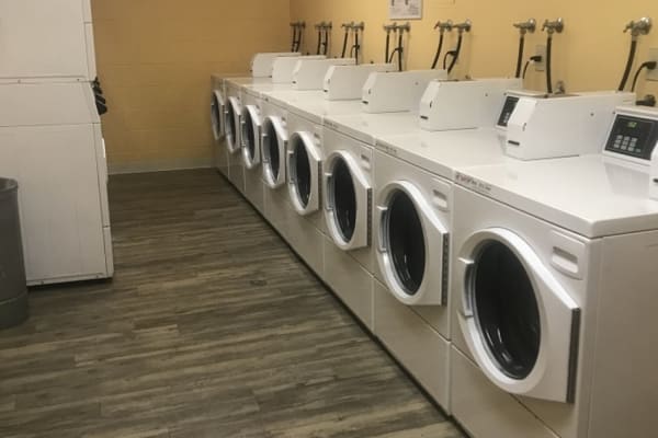 Laundry facility at Broadway Towers in Concord, California