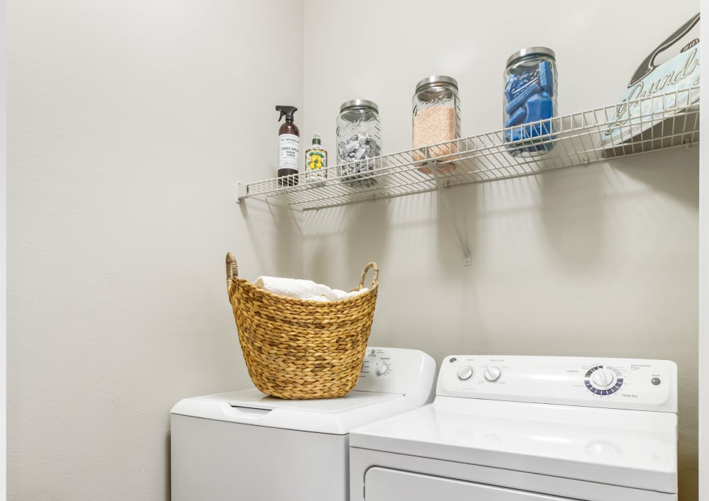 Laundry room at Montebello at Summit Ridge in Reno, Nevada