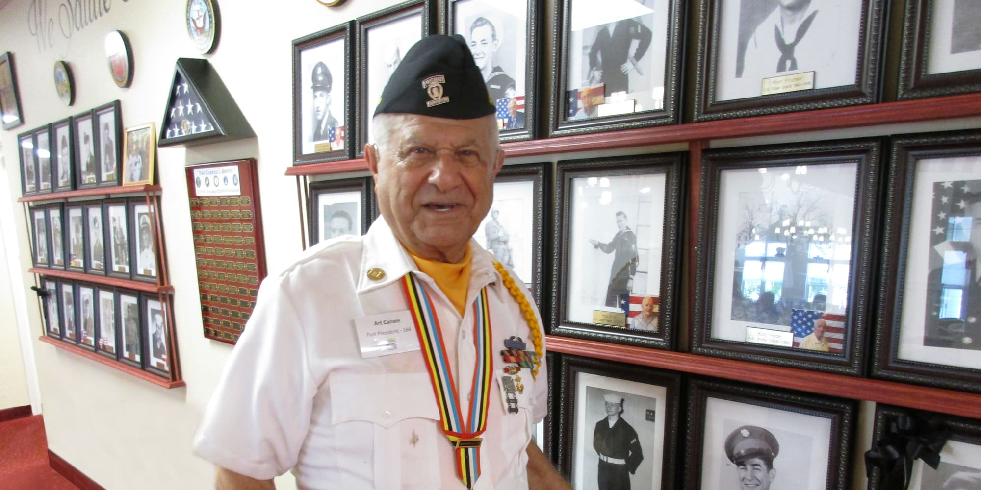 A veteran resident at Mulberry Gardens Memory Care in Munroe Falls, Ohio