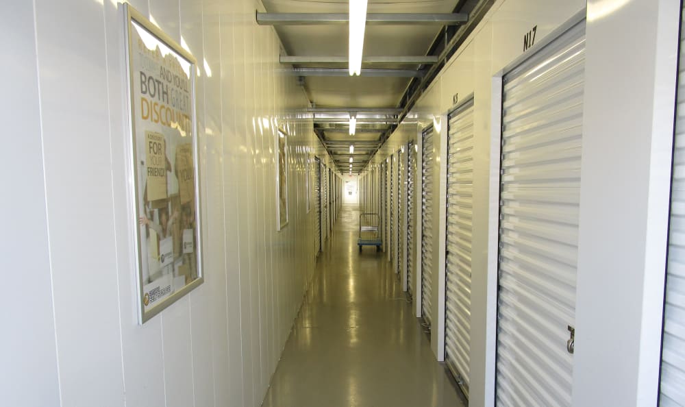 Interior storage units at Compass Self Storage in Cold Spring, KY