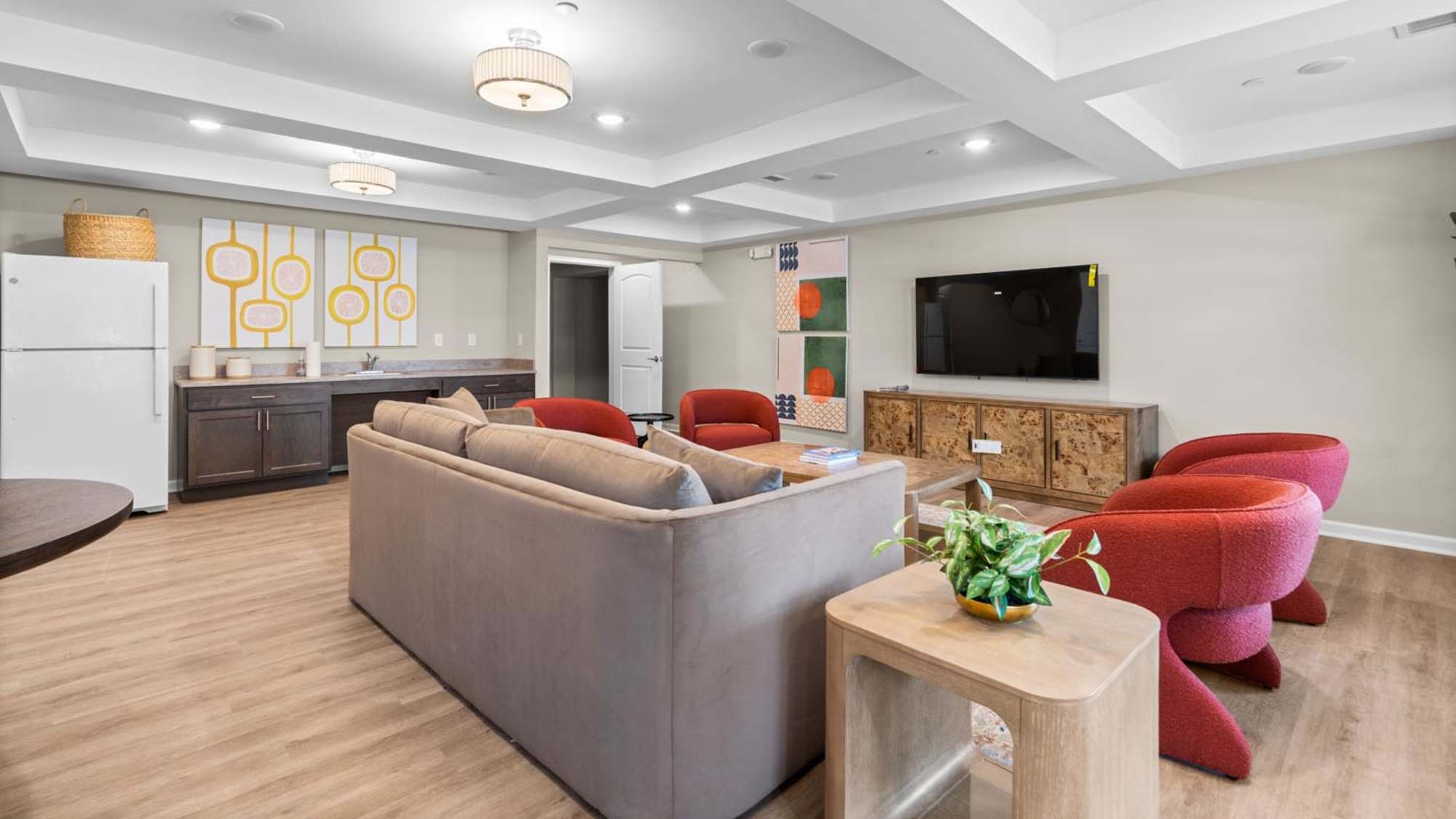 Lobby area with seating Millersview Crossing in Millersville, Maryland