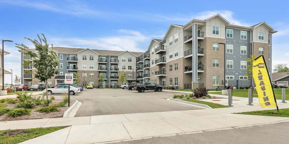 View of community at Union Court Senior Apartments and Townhomes in Kenosha, Wisconsin