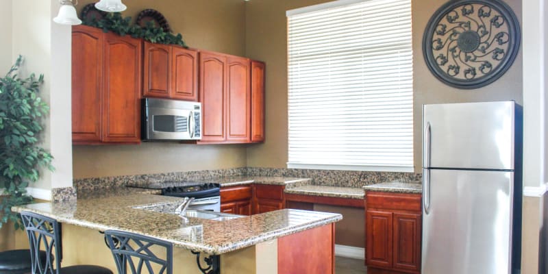 Kitchen area in the Clubhouse at Canyon View in San Diego, California