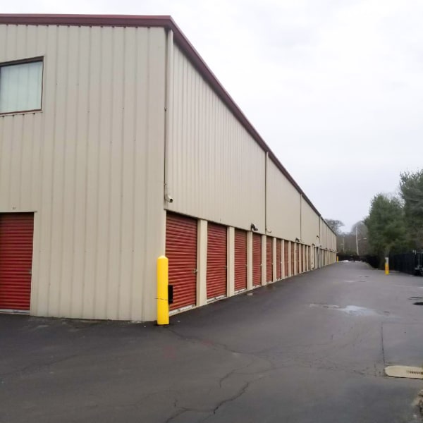 Drive up storage units at StorQuest Self Storage in Farmingdale, New York