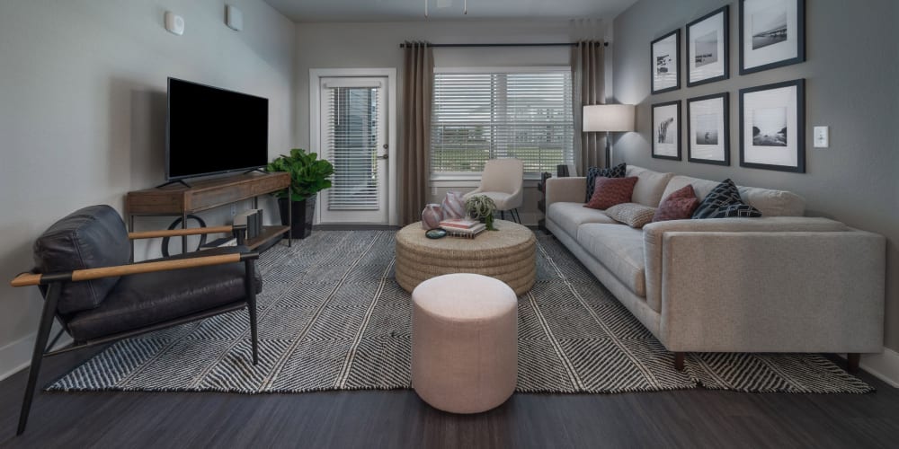 Spacious living room in a model home at Reunion at 400 in Kissimmee, Florida