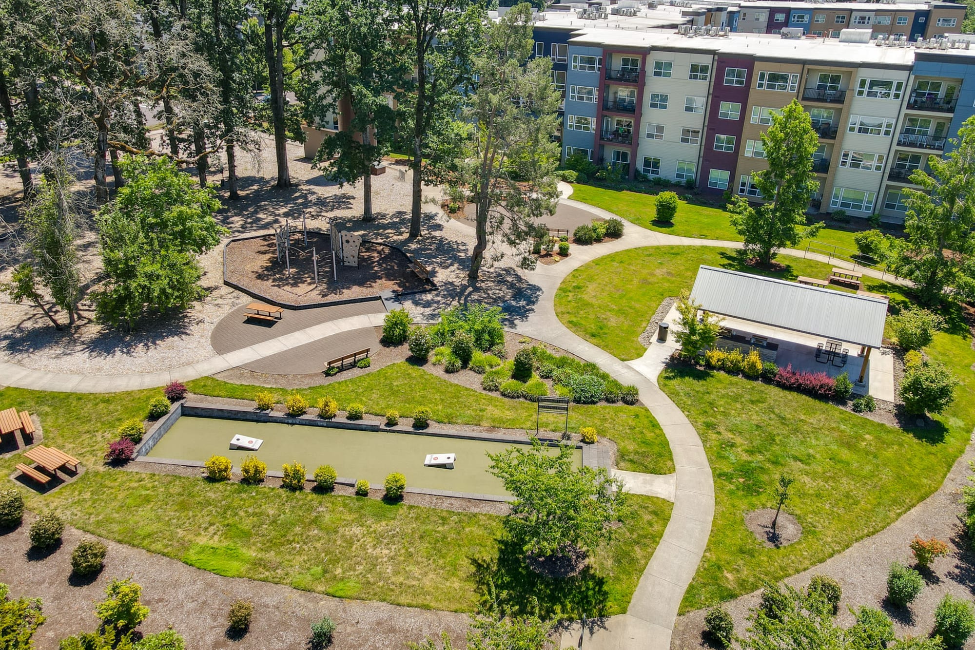 Community Area View at Terrene at the Grove in Wilsonville, Oregon