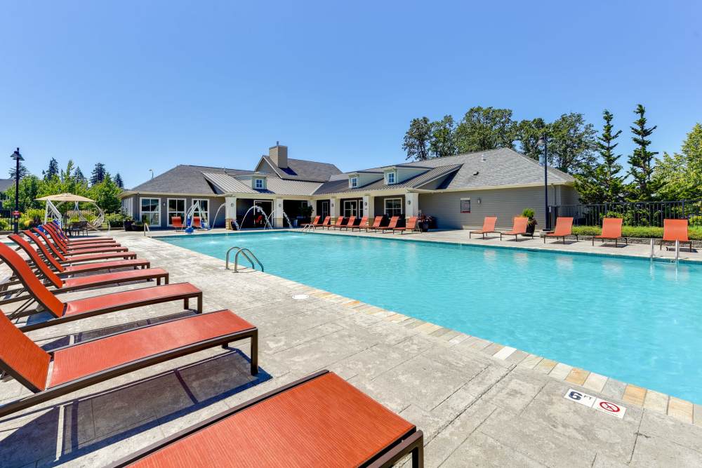   Swimming pool at Terrene at the Grove in Wilsonville, Oregon