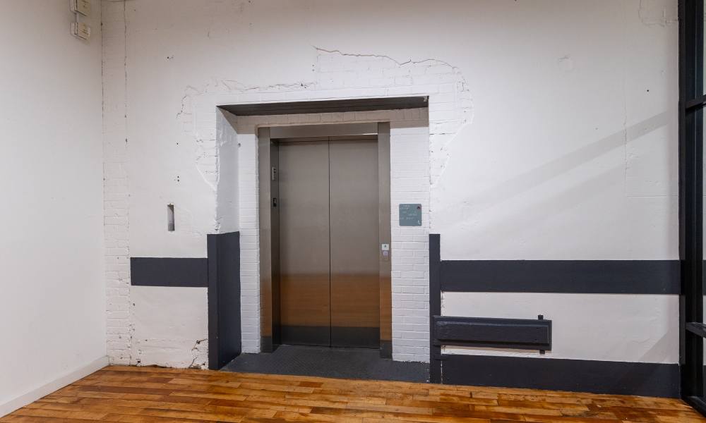 Elevator facility at Lofts at Inman Mills in Inman, South Carolina