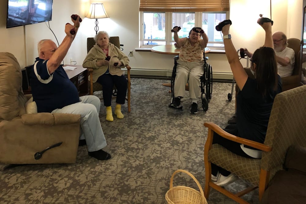 Group strength training classes at Landings of Sauk Rapids in Sauk Rapids, Minnesota