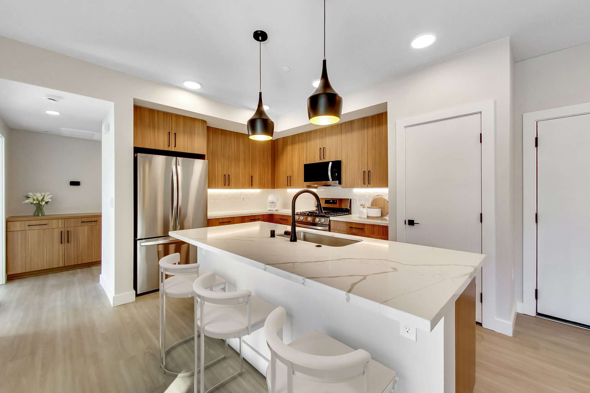 Interior Home with Large Kitchen Space at Domaine at Napa Junction in American Canyon, California