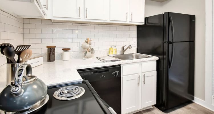 Fully equipped kitchen at Pier 5350 in Jacksonville, Florida