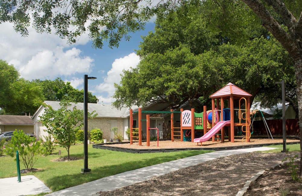 Playground in the community at Buckingham Place in Austin, Texas