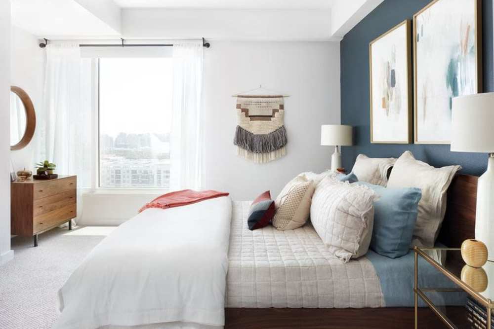 Spacious bedroom room with large Window at Ardan in Dallas, Texas