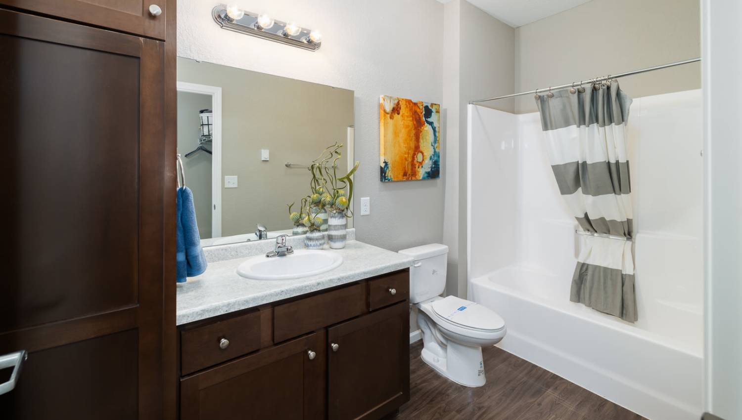 Bathroom at University Commons in Williston, North Dakota