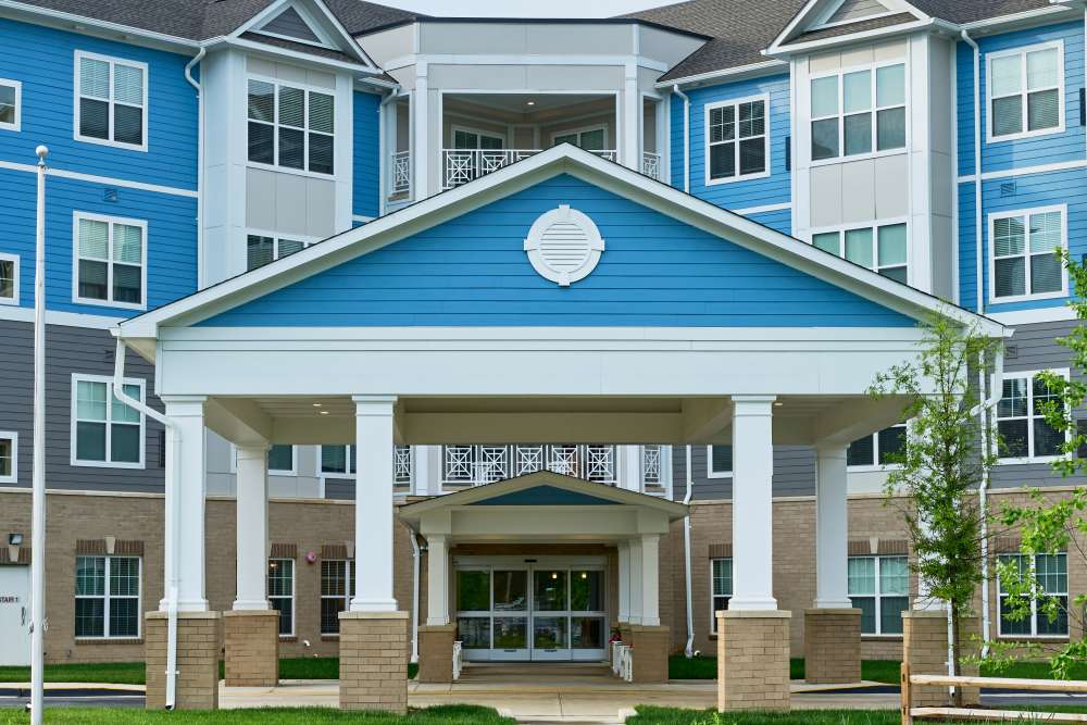 Front entrance at Harmony at Waldorf in Waldorf, Maryland